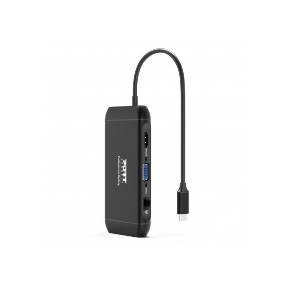 Port Designs 901913 interface hub USB 2.0 Type-C 5000 Mbit/s Black
