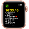 Apple Watch SE GPS, 40mm Gold Aluminium Case with Starlight Sport Band - Regular, Model A2351