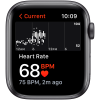 Apple Watch SE GPS, 44mm Space Grey Aluminium Case with Midnight Sport Band - Regular, A2352