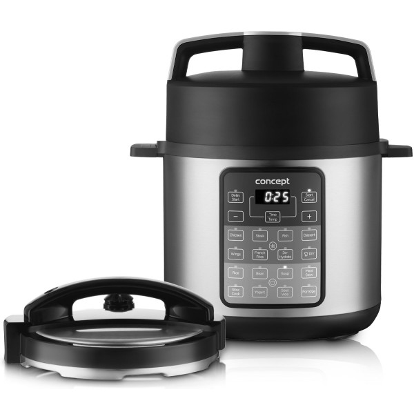 Concept CK7000 multi cooker 6 L 1500 W Black, Stainless steel