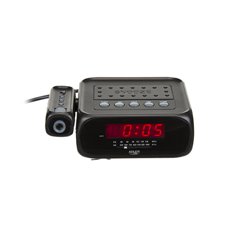 Adler Alarmclock Radio with projector AD 1120 Black, Alarm function