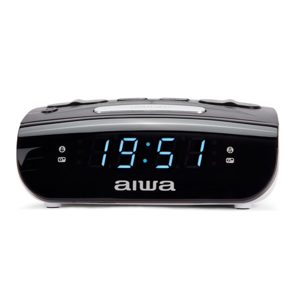 Aiwa CR-15 alarm clock Digital alarm clock Black, White