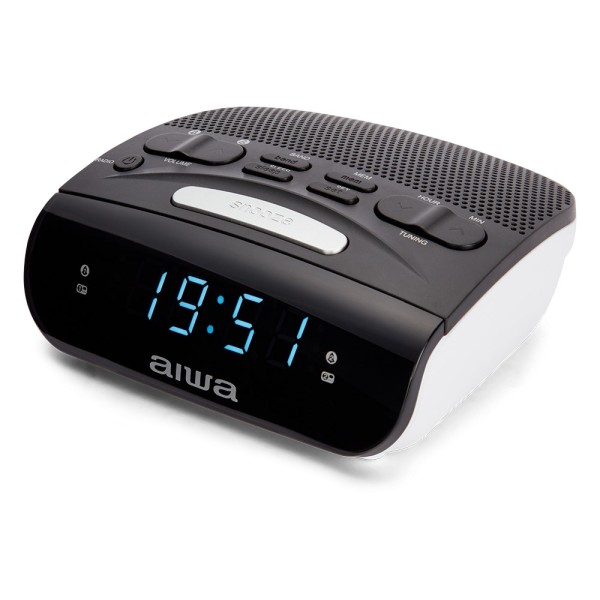 Aiwa CR-15 alarm clock Digital alarm clock Black, White