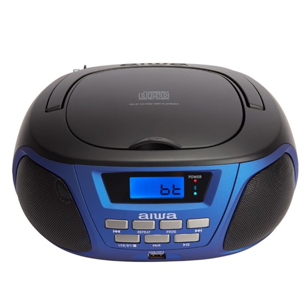 Aiwa BBTU-300BL portable stereo system Analog 5 W Black, Blue