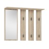 Hanger + mirror PARMA 100x15x.81.5 cm, oak sonoma