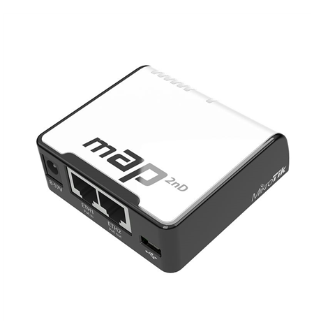 MikroTik mAP RBmAP2nD 802.11n, 10/100 Mbit/s, Ethernet LAN (RJ-45) ports 2, MU-MiMO No, PoE in/out
