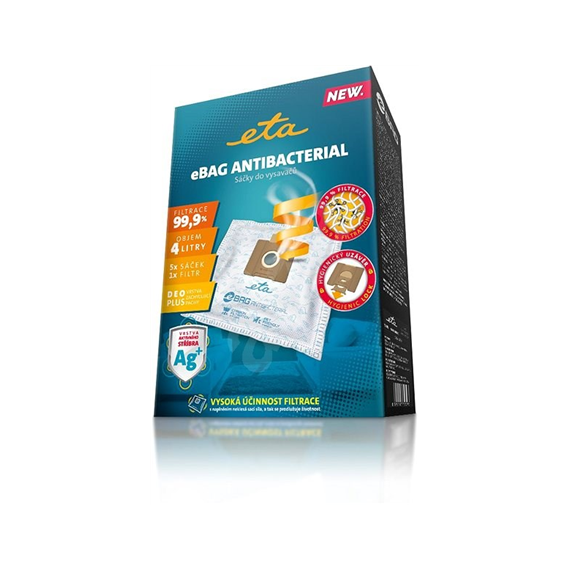 ETA Vacuum cleaner bags Antibacterial ETA960068020 Suitable for all ETA, Gallet bagged vacuum cleaners and others (the list atta
