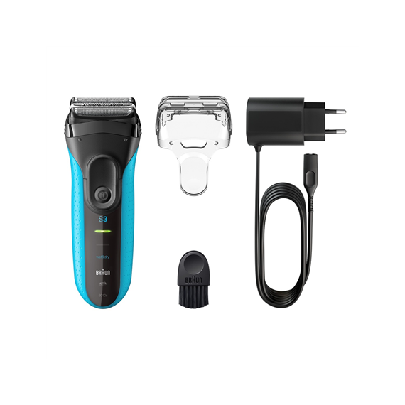 Braun Electric Shaver 3010s Charging time 1 h, Wet use, NiMH, Blue