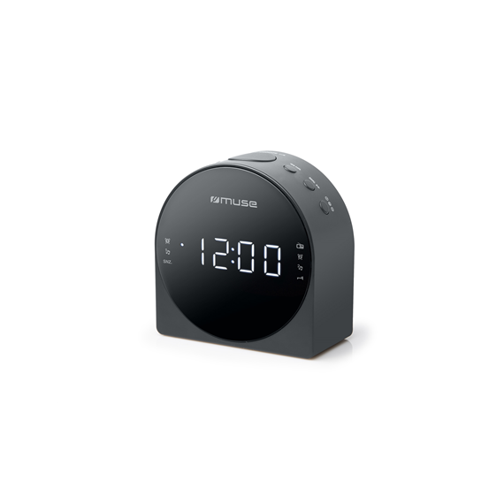 Muse Dual Alarm Clock radio PLL M-185CR AUX in,