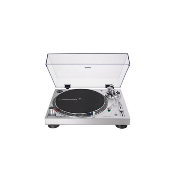Audio Technica AT-LP120XUSB Turntable, Direct-Drive (Analog & USB), Silver Audio Technica