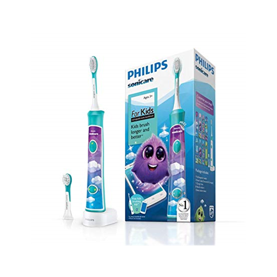 Philips Sonic Electric toothbrush  HX6322/04 For kids, Rechargeable, Sonic technology, Teeth brushing modes 2, Number of brush h