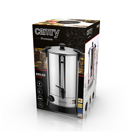 Camry Boiler CR 1267 Electric, 950 W, 8.8 L, Stainless steel, Stainless steel