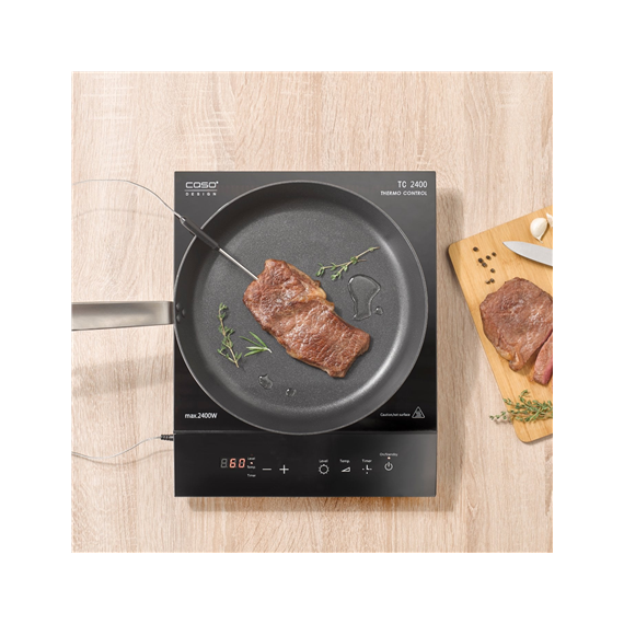 Caso Table hob TC 2400 ThermoControl Number of burners/cooking zones 1, Sensor touch, Black, Induction