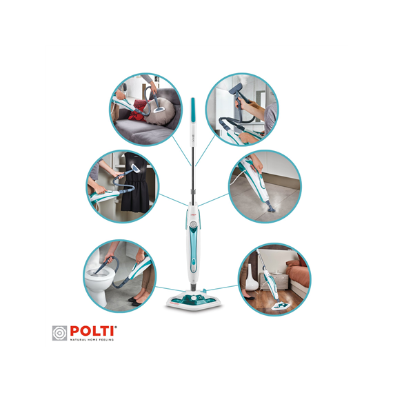 Polti Steam mop PTEU0282 Vaporetto SV450_Double Power 1500 W, Water tank capacity 0.3 L, White