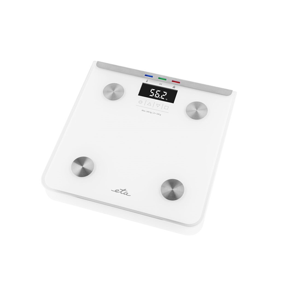 ETA Scales Laura ETA078190000 Body analyzer, Maximum weight (capacity) 180 kg, Accuracy 100 g, White